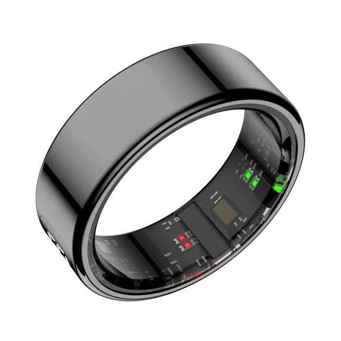 Leotec LESR01K09 Anillo Inteligente Rastreador de Actividad con LED, Ritmo Cardíaco, Oxígeno en Sangre, Sueño, Estrés, 5 ATM, Acero Inoxidable Negro 1 Leotec LESR01K09 Anillo Inteligente Rastreador de Actividad con LED, Ritmo Cardíaco, Oxígeno en Sangre, Sueño, Estrés, 5 ATM, Acero Inoxidable Negro 1