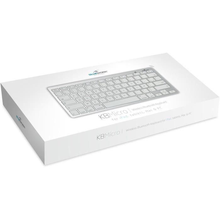 Teclado Blutooth - BLUESTORK - compatible con MAC, PC y tableta - - KB-MINI-MAC / FR 4 Teclado Blutooth - BLUESTORK - compatible con MAC, PC y tableta - - KB-MINI-MAC / FR 4