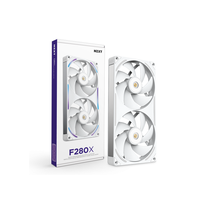 NZXT F280X RF-U28PN-W1 Ventilador RGB 14 cm Blanco 1