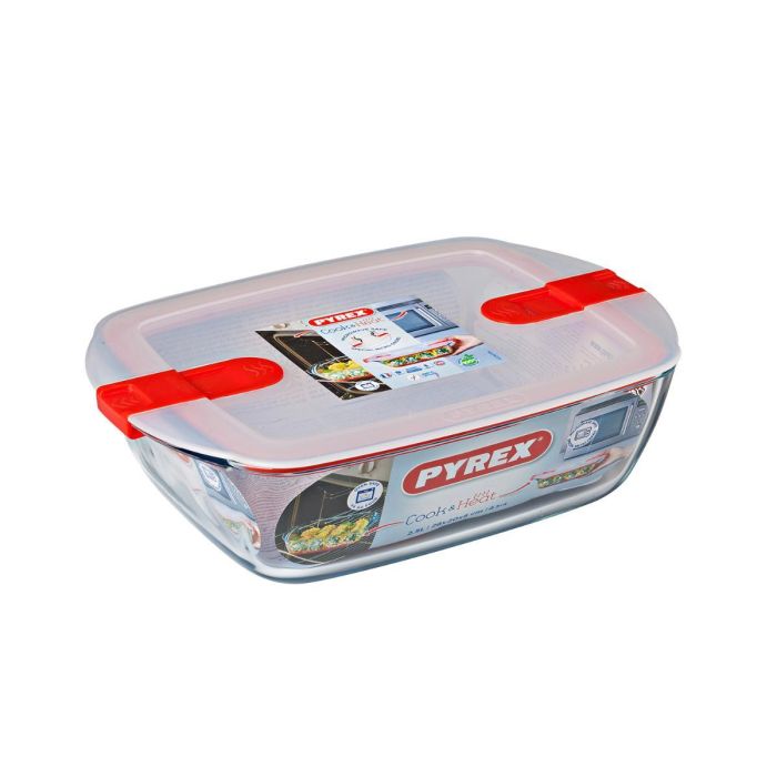 Hermetico Rectangular Boro Cook&Heat Pyrex 29x20,5x8 cm-2,5 L 3 Hermetico Rectangular Boro Cook&Heat Pyrex 29x20,5x8 cm-2,5 L 3