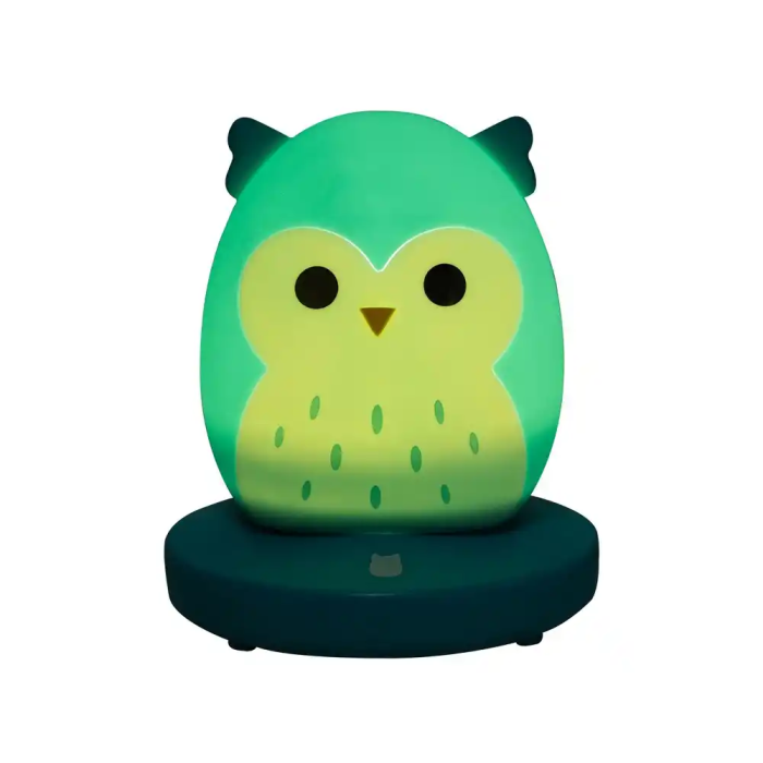 Wondee Lámpara Winston Squishmallow de Silicona, Luz Nocturna con 3 Niveles de Brillo, 11 cm 1