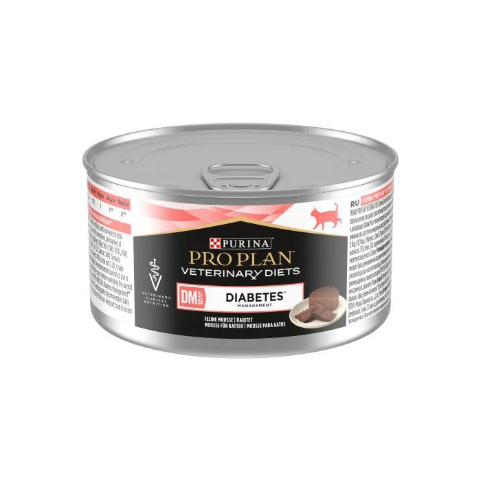 Purina Pro Plan Vet Feline Dm Diabetes Caja 24x195 gr Purina Pro Plan Vet Feline Dm Diabetes Caja 24x195 gr