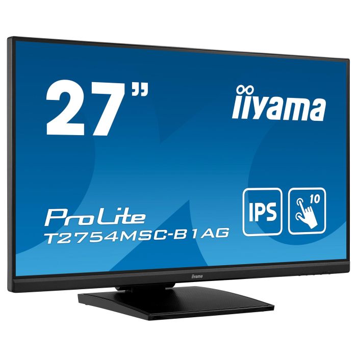 Iiyama T2754MSC-B1AG Monitor Táctil 27" Full HD IPS, 10 Puntos, Anti-glare, Negro, Altavoces Iiyama T2754MSC-B1AG Monitor Táctil 27" Full HD IPS, 10 Puntos, Anti-glare, Negro, Altavoces