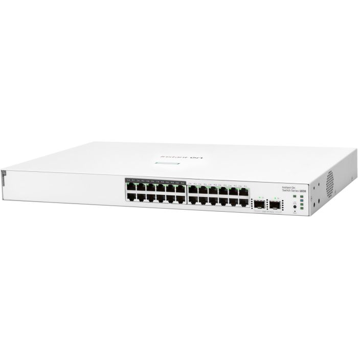 HP Enterprise 1830 24G Switch M RM PoE+ Instant On 24 Puertos Gigabit Ethernet Gestionado Montaje en Rack 1U 195W 1