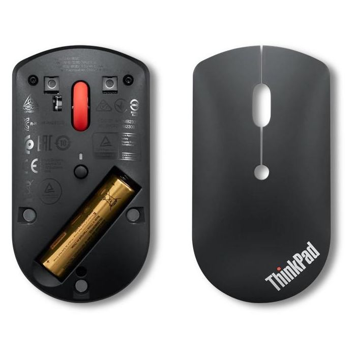 Lenovo ThinkPad Bluetooth Silent Mouse, Inalámbrico, Silencioso, 2400 DPI Ajustable, Bluetooth 5.0, Multi-Dispositivo, Sensor Óptico, Negro 5 Lenovo ThinkPad Bluetooth Silent Mouse, Inalámbrico, Silencioso, 2400 DPI Ajustable, Bluetooth 5.0, Multi-Dispositivo, Sensor Óptico, Negro 5