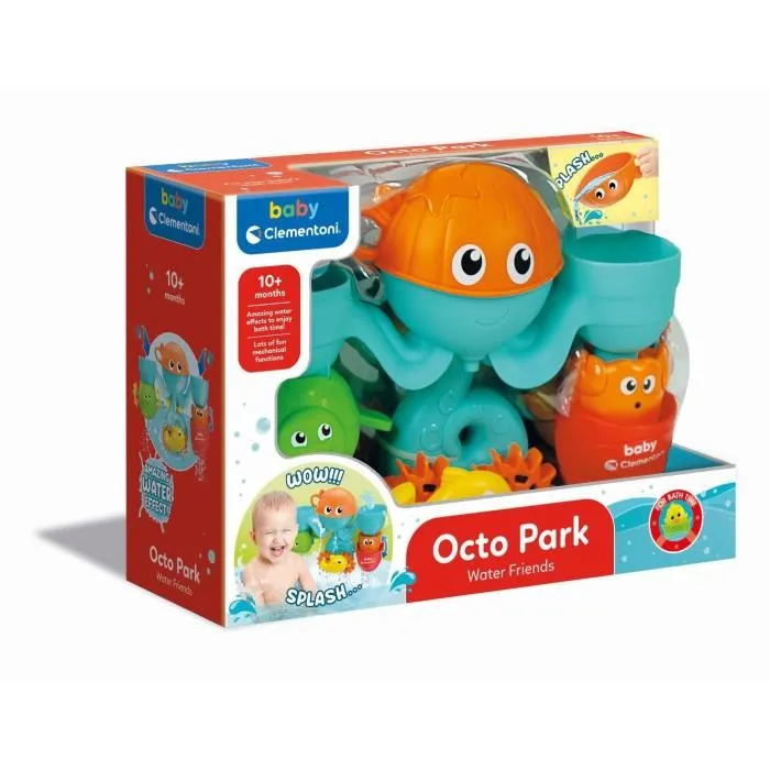 Clementoni CLE17458 Mi centro de actividades acuáticas Juguete de baño para bebé 4
