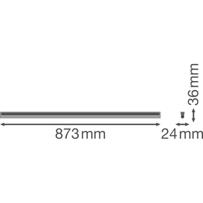[LVE-4058075106253] Luminaria LED Lineal Ledvance "Compact"   15W 1500Lm 4000K 140º IP20 2