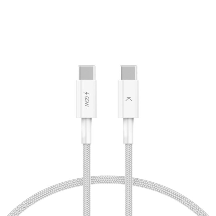 Cable USB KSIX Blanco 1 m