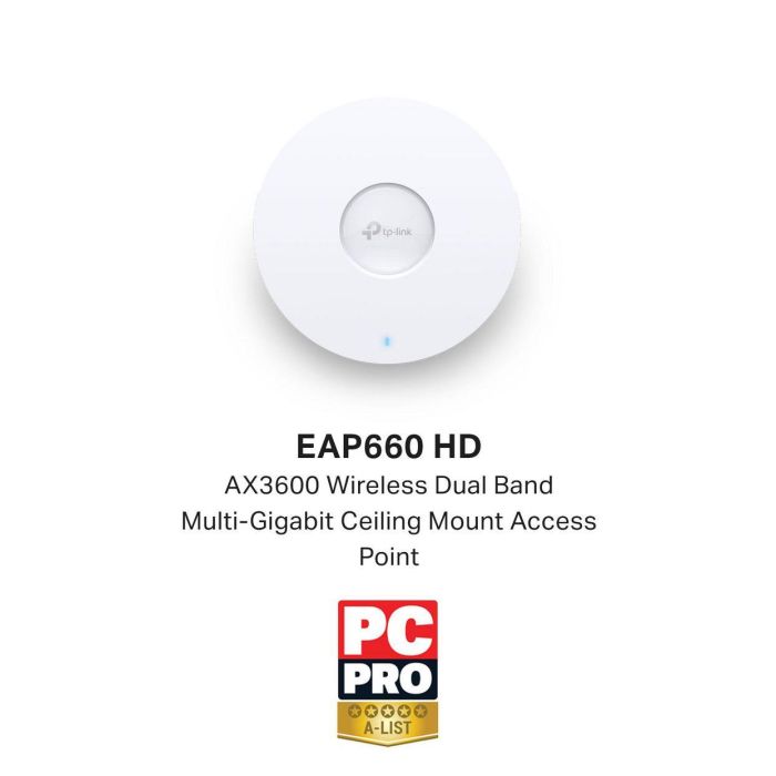 TP-LINK Punto de Acceso WI-FI AX3600 Ceiling Mount Dual-Band + 1×2.5Gbps RJ45 Port 5 TP-LINK Punto de Acceso WI-FI AX3600 Ceiling Mount Dual-Band + 1×2.5Gbps RJ45 Port 5