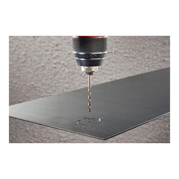 Wolfcraft Broca para metal HSS cobalto rectificada, Ø2x49 mm, longitud trabajo 24 mm, acero inoxidable, ángulo punta 130° 1 Wolfcraft Broca para metal HSS cobalto rectificada, Ø2x49 mm, longitud trabajo 24 mm, acero inoxidable, ángulo punta 130° 1