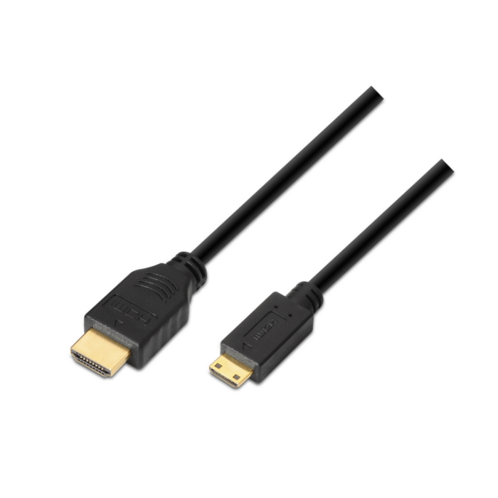 Cable HDMI Aisens A119-0115/ HDMI Macho - Mini HDMI Macho/ Hasta 10W/ 720Mbps/ 3m/ Negro Cable HDMI Aisens A119-0115/ HDMI Macho - Mini HDMI Macho/ Hasta 10W/ 720Mbps/ 3m/ Negro