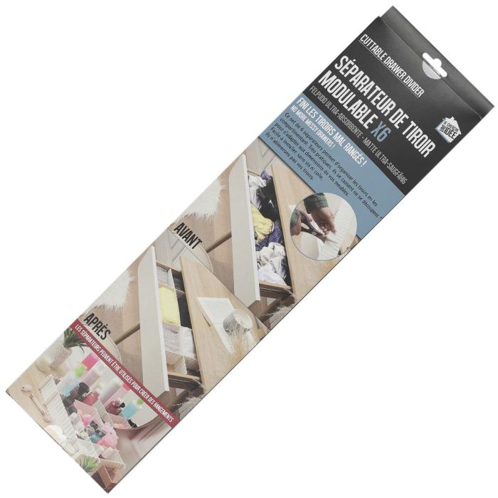 Je cherche une Idee Separador Cajón Organizador Ropa Calcetines Cosméticos 45x6 cm 2