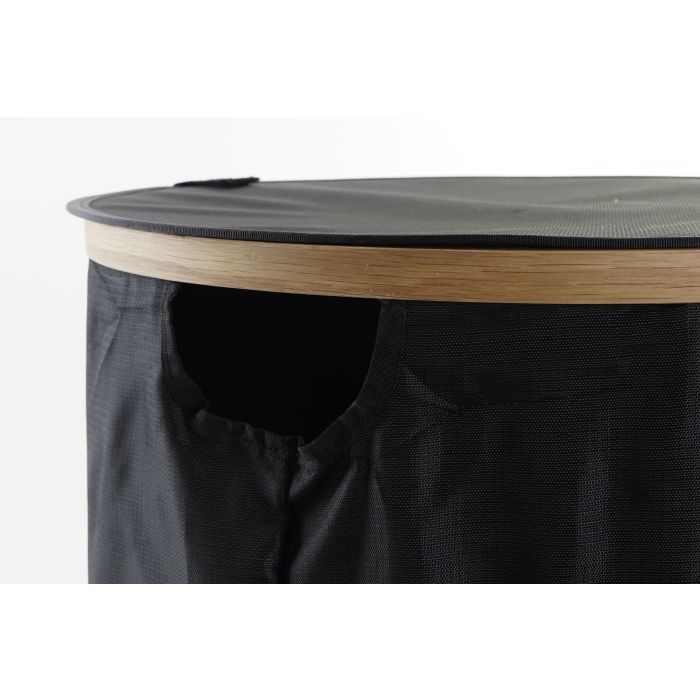 DKD Home Decor Cesto para Colada Básicos Desmontable Roble y 100% Poliéster Negro y Natural 44 cm Ancho x 57 cm Alto x 44 cm Profundo DKD Home Decor Cesto para Colada Básicos Desmontable Roble y 100% Poliéster Negro y Natural 44 cm Ancho x 57 cm Alto x 44 cm Profundo