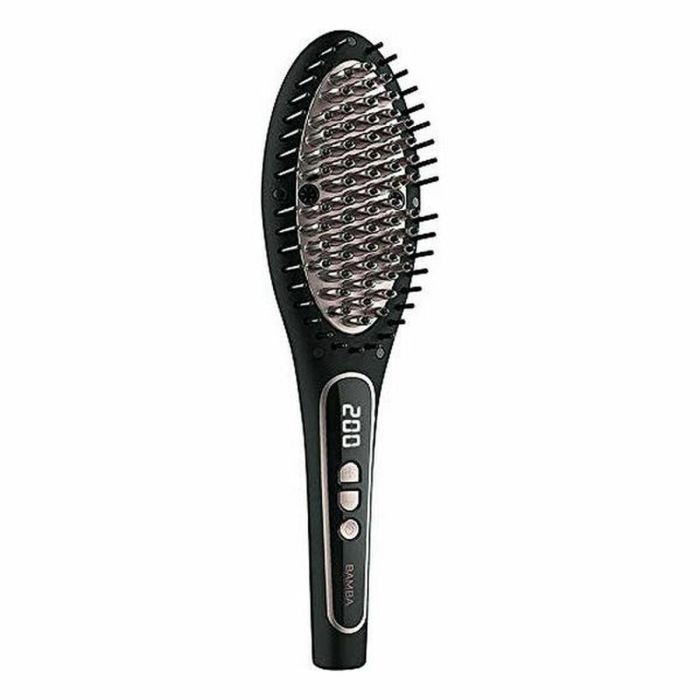 Cecotec Bamba InstantCare 900 Cepillo Alisador Pelo Cerámica Avanzada con Queratina y Argán, Iónico, Temp. Regulable 140-220ºC, Pantalla Digital, Negro Cecotec Bamba InstantCare 900 Cepillo Alisador Pelo Cerámica Avanzada con Queratina y Argán, Iónico, Temp. Regulable 140-220ºC, Pantalla Digital, Negro