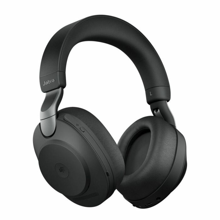 Jabra Evolve2 85 MS + Link 380c Auriculares Inalámbricos y con Cable, Negro, Certificado para Microsoft Teams 2