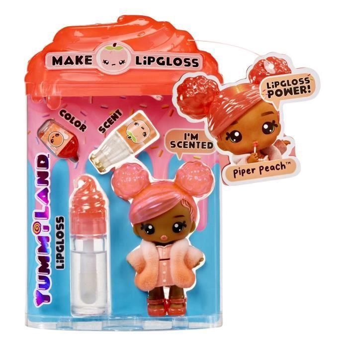 Yummiland - 1 muñeca de 10 cm y un brillo de labios brillante para crear - Piper - Goût Pêche - A partir de 4 años 3 Yummiland - 1 muñeca de 10 cm y un brillo de labios brillante para crear - Piper - Goût Pêche - A partir de 4 años 3