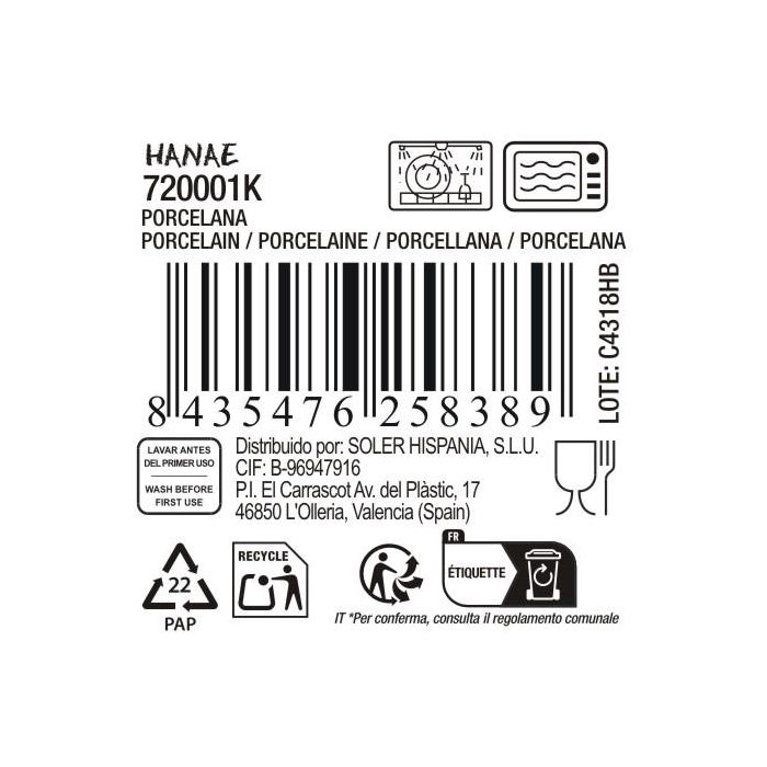 La Mediterranea Bol de Aperitivo Japonés, Set de 6 Unidades Surtidas con Decoración Variada, 11 cm x 5.8 cm (36 Unidades) 15