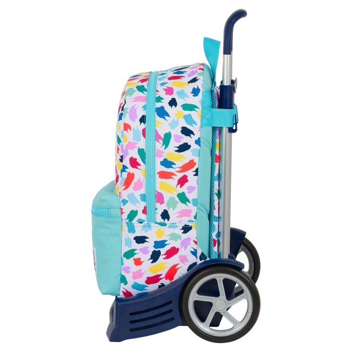Mochila Escolar con Ruedas Benetton Painting Multicolor 3 Mochila Escolar con Ruedas Benetton Painting Multicolor 3