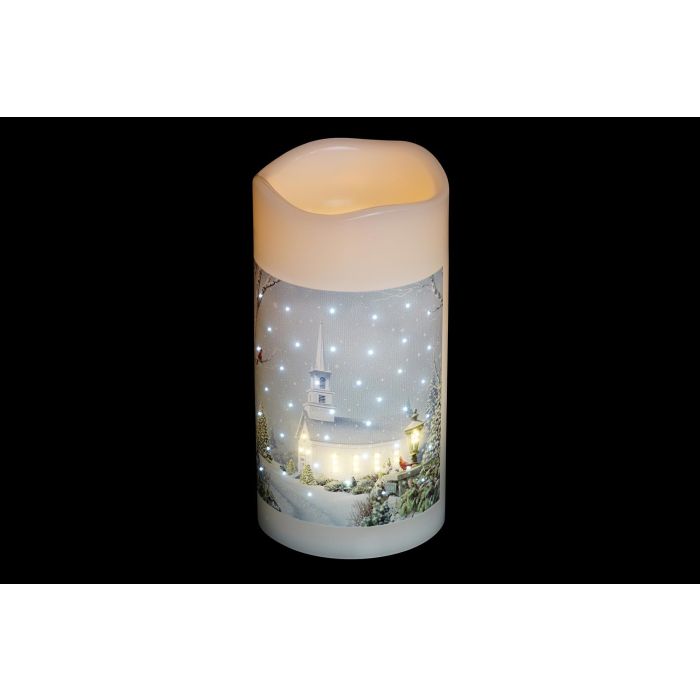 DKD Home Decor Decoración Luminosa Navidad Tradicional, Set 6 Unidades, LED, IP44, Blanco Multicolor, 7.5x15x7.5 cm, 3 Pilas AAA 1 DKD Home Decor Decoración Luminosa Navidad Tradicional, Set 6 Unidades, LED, IP44, Blanco Multicolor, 7.5x15x7.5 cm, 3 Pilas AAA 1