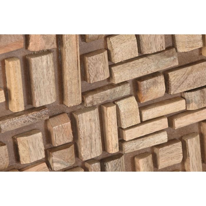 DKD Home Decor Decoración de Pared Moderna de Madera de Mango con Troncos Natural 90x90x3 cm 3 DKD Home Decor Decoración de Pared Moderna de Madera de Mango con Troncos Natural 90x90x3 cm 3