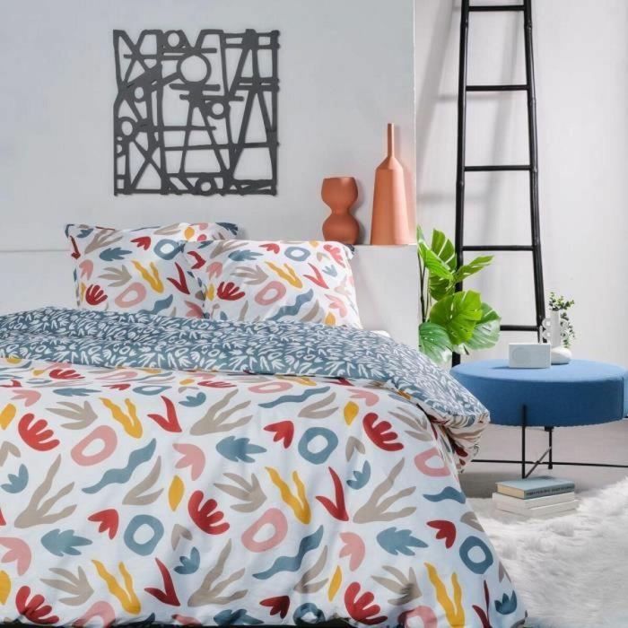 Today 120304 Juego de cama Algodón Estampado Sunshine 260x240cm con 2 fundas de almohada 63x63cm para cama doble