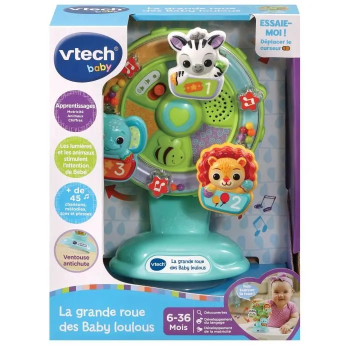 Vtech Baby Rueda de la Fortuna Baby Loulous Juguete Musical con Luces y Aprendizaje para Bebés de 6-36 Meses 4 Vtech Baby Rueda de la Fortuna Baby Loulous Juguete Musical con Luces y Aprendizaje para Bebés de 6-36 Meses 4