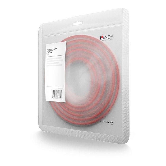 Lindy 1m Cat.6 U/UTP Network Cable, Red 2 Lindy 1m Cat.6 U/UTP Network Cable, Red 2