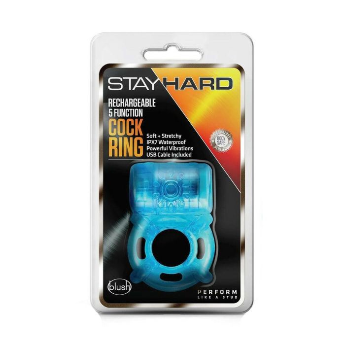 Anillo para el Pene Blush Stay Hard Azul 4