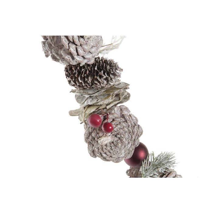 DKD Home Decor Guirnalda Decorativa de Navidad Estilo Alpino Blanco Rojo con Piñas 150 cm de Largo (Set de 2 Unidades) 2 DKD Home Decor Guirnalda Decorativa de Navidad Estilo Alpino Blanco Rojo con Piñas 150 cm de Largo (Set de 2 Unidades) 2