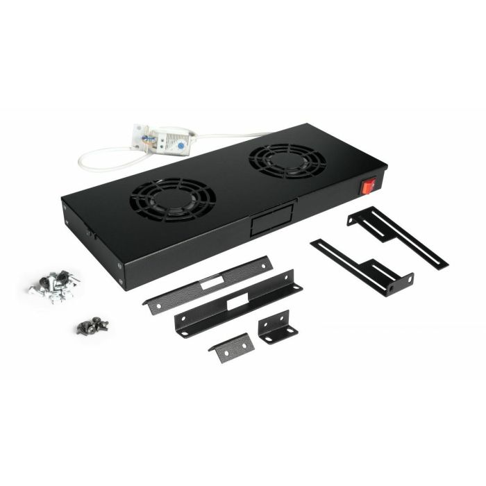 Equip Lüftermodul 19" für Serverschränke. 2xLüfter RAL9005 2