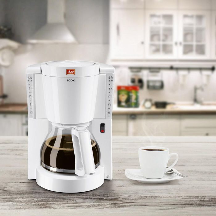 Melitta 1011-01 Cafetera de Goteo Look IV Blanca para Café Molido 1 Melitta 1011-01 Cafetera de Goteo Look IV Blanca para Café Molido 1