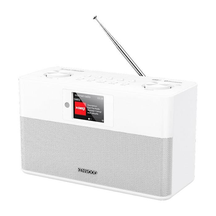 Kenwood CR-ST100S-W Radio Internet/DAB+/FM con Bluetooth, Altavoces 20W, WiFi, Pantalla 2.4", USB, Alarma, Color Blanco Kenwood CR-ST100S-W Radio Internet/DAB+/FM con Bluetooth, Altavoces 20W, WiFi, Pantalla 2.4", USB, Alarma, Color Blanco