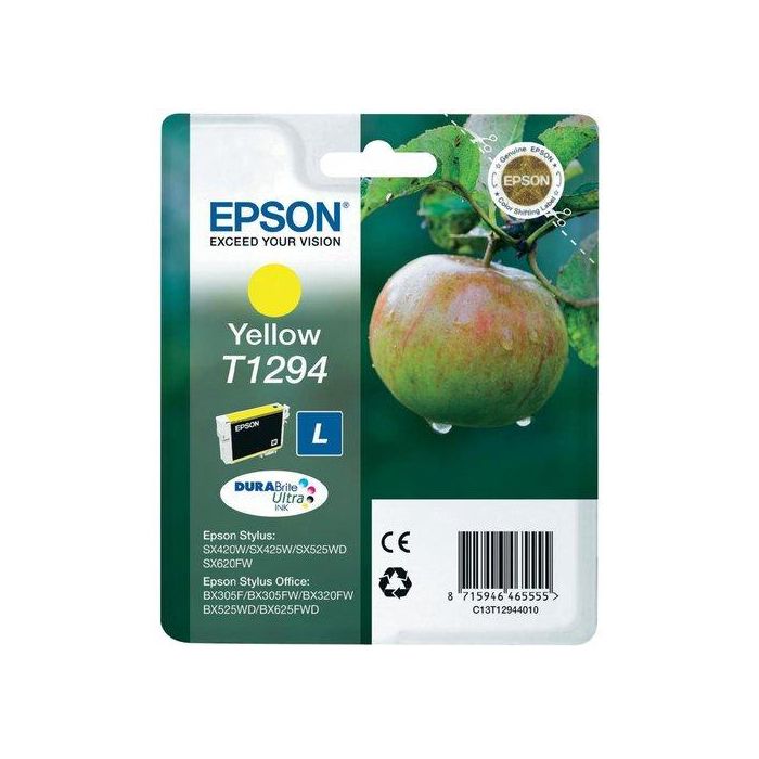 Epson Tinta Amarillo para Stylus SX235W, SX420W, SX425W, Office BX305F, BX320FW - 7 ML
