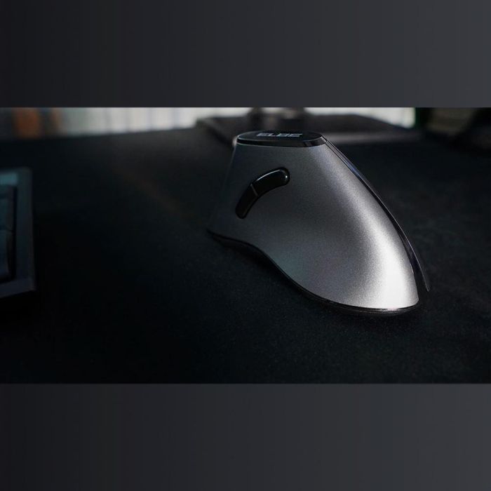 Elbe Ratón Inalámbrico Vertical Ergonómico RT-102 con Pila Incluida Negro 1