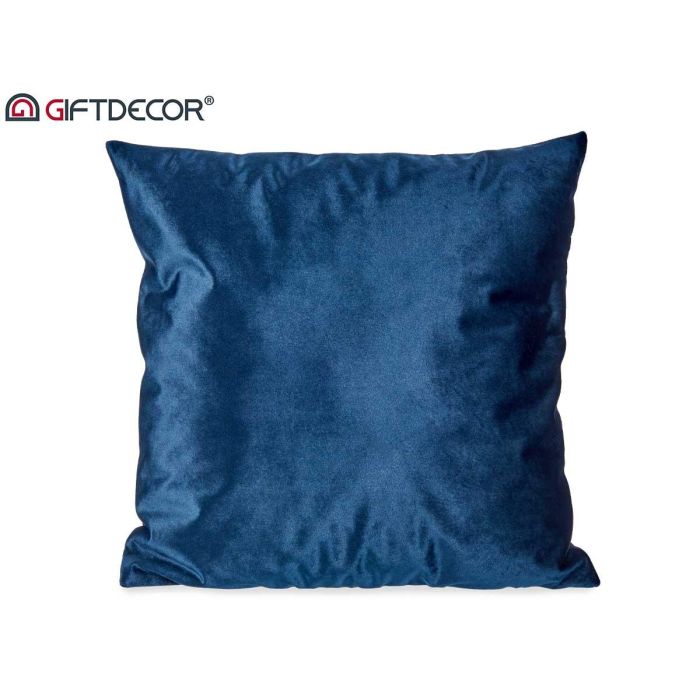 Cojín de terciopelo azul 45x45 cm - Giftdecor (8 Unidades) 1 Cojín de terciopelo azul 45x45 cm - Giftdecor (8 Unidades) 1