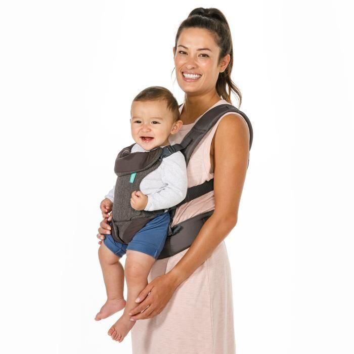 Portabebé Flip ergonómico 4 en 1 gris - INFANTINO - Flip ergonómico 4 en 1 - Poliéster - De 3,6 a 14,5 kg 2