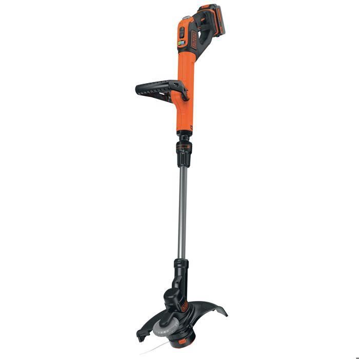 Desbrozadora de hilo de 30 cm con batería de LITIO 18 V BLACK & DECKER POWERCOMMAND - 4 Ah - 1 batería - 1 bobina de 10 m de línea de 1,6 mm - 1 cargador Desbrozadora de hilo de 30 cm con batería de LITIO 18 V BLACK & DECKER POWERCOMMAND - 4 Ah - 1 batería - 1 bobina de 10 m de línea de 1,6 mm - 1 cargador