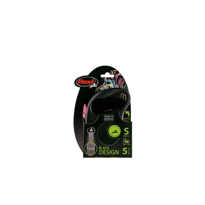 Flexi Correa Black Design S Cinta 5m Rosa Flexi Correa Black Design S Cinta 5m Rosa