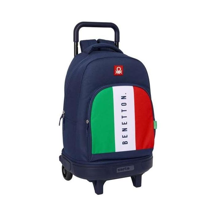 Mochila Escolar Benetton Flag Azul marino 33 x 45 x 22 cm 0 Mochila Escolar Benetton Flag Azul marino 33 x 45 x 22 cm 0