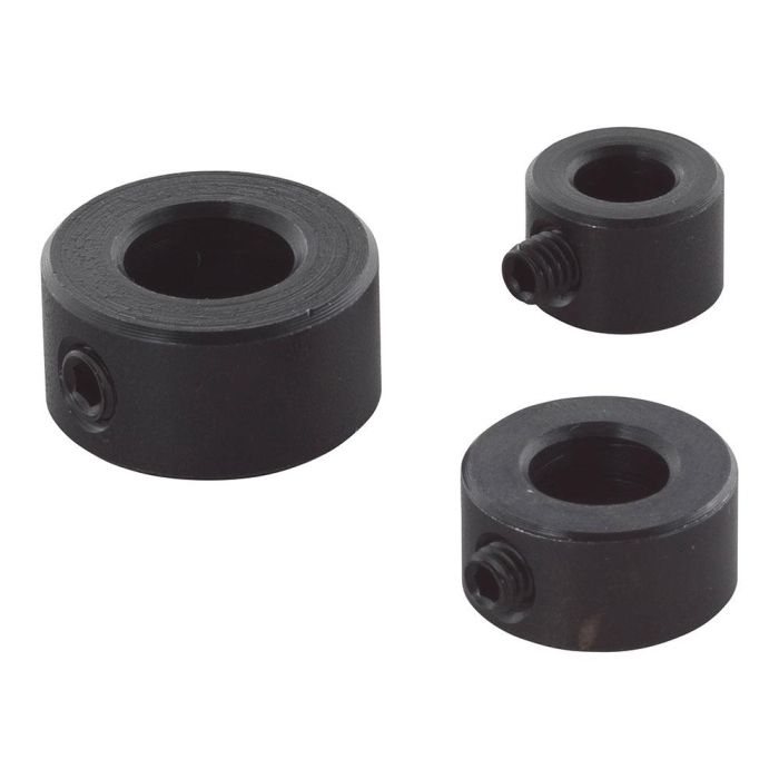 Wolfcraft 2751000 Topes de Profundidad para Brocas de Madera, 3 Piezas (Ø 6, 8, 10 mm), Para Limitar Perforación