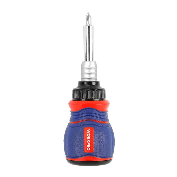 Workpro Destornillador de carraca juego 11 piezas magnético cromo vanadio con extensión