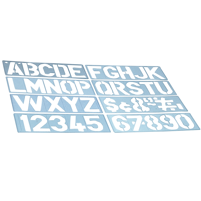 Liderpapel Plantilla de Rotulación con Letras y Números de 50 mm 1