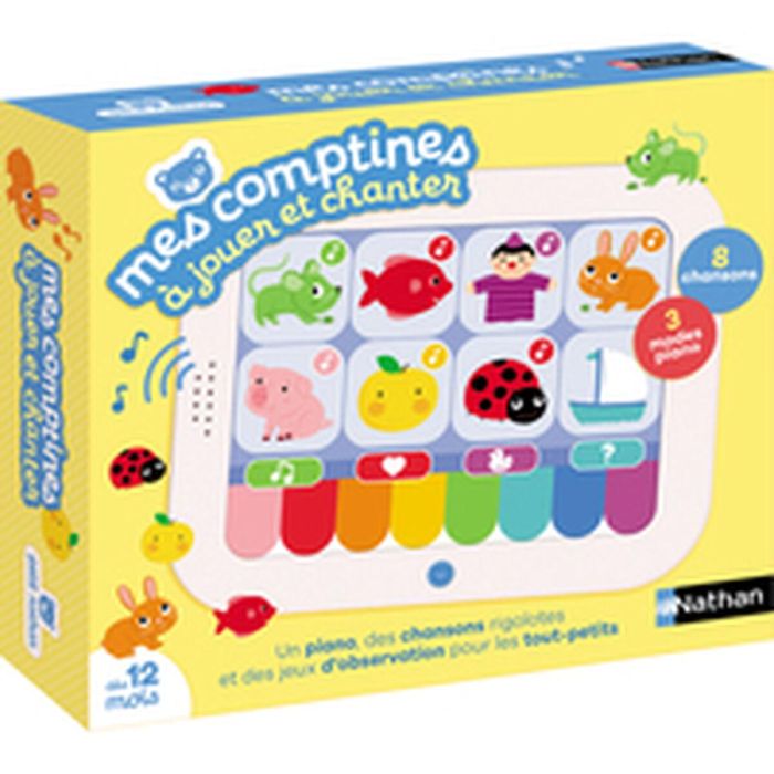 Nathan NAT3262190003071 Juego Interactivo Mis Canciones Infantiles para Jugar y Cantar - ¡Descubre y Canta 8 Canciones!