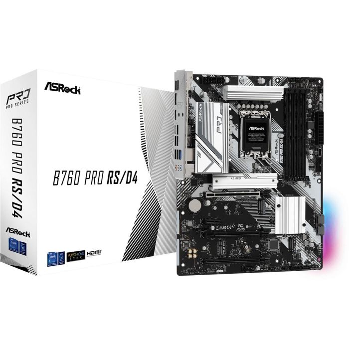 ASRock 1700 B760 PRO RS DDR4 - Placa Base 0 ASRock 1700 B760 PRO RS DDR4 - Placa Base 0