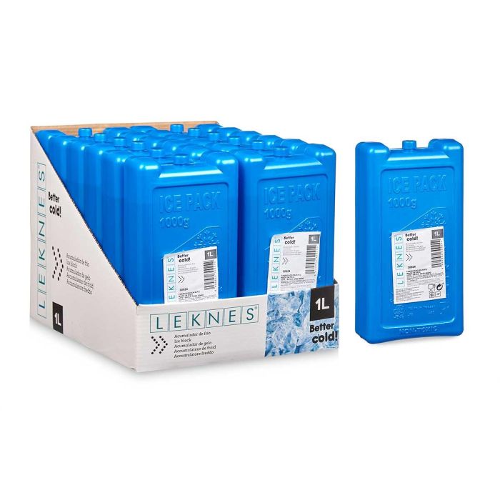 Acumulador Frio 1 L Leknes 22X5CM (12 Unidades) 2 Acumulador Frio 1 L Leknes 22X5CM (12 Unidades) 2