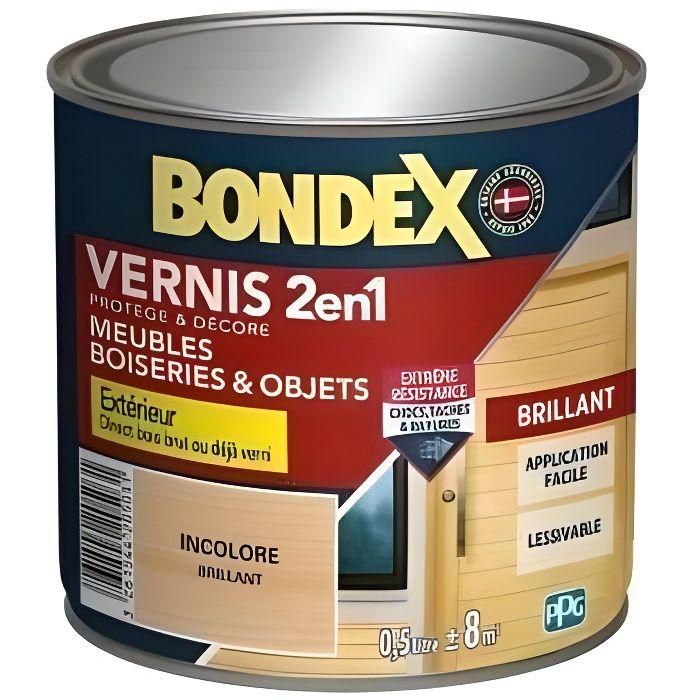 BONDEX Barniz Brillo 2 en 1 Resistencia Extrema - Incoloro