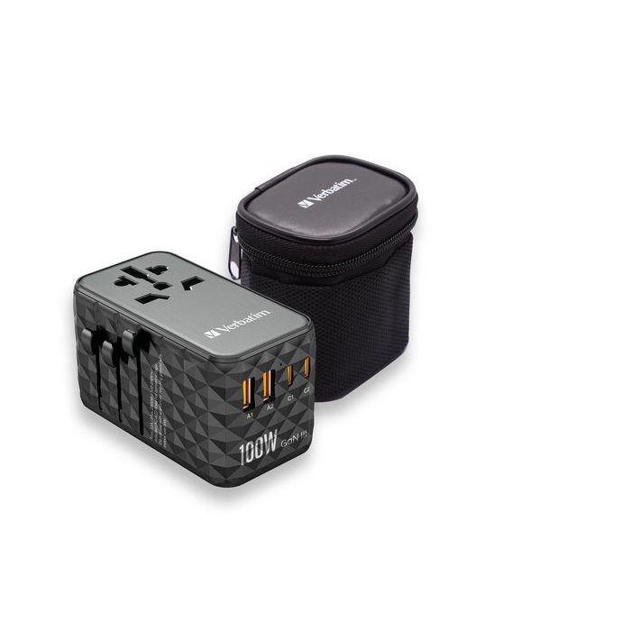 Verbatim Uta-06 Adaptador Universal De Viaje Con 2 Puerto Usb-C - 2 Puerto Usb-A 2 Verbatim Uta-06 Adaptador Universal De Viaje Con 2 Puerto Usb-C - 2 Puerto Usb-A 2