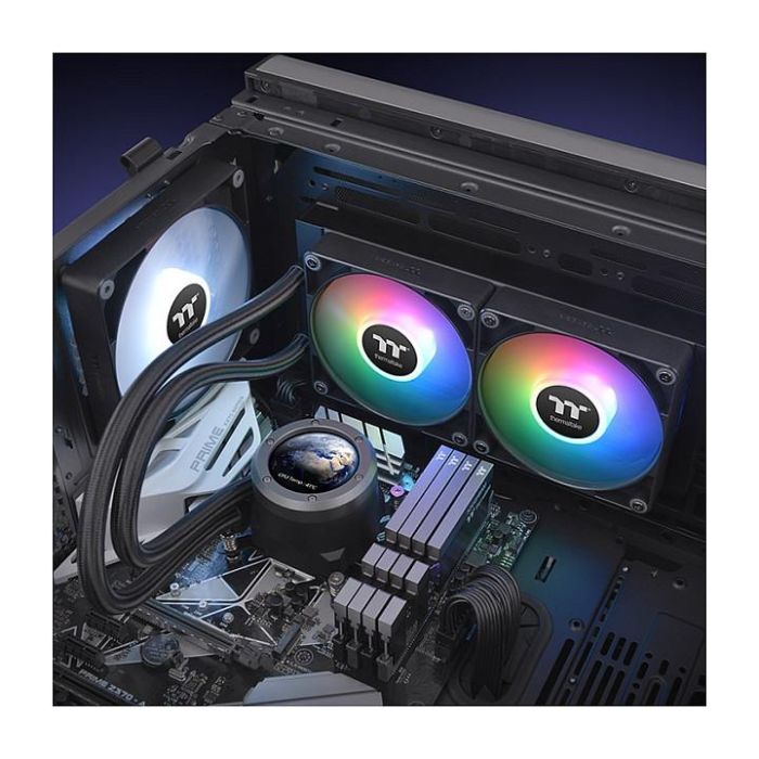 Thermaltake TH240 V2 Ultra Refrigeración Líquida All-in-One CPU, 240mm, 2 Ventiladores de 120mm, ARGB Sync, Negro, TH240 V2 Ultra