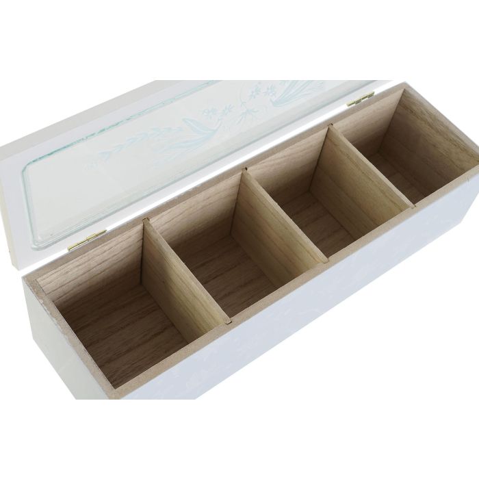 DKD Home Decor Caja de Infusiones Scandi en Verde y Azul, MDF y Cristal, 30x9x8 cm 3 DKD Home Decor Caja de Infusiones Scandi en Verde y Azul, MDF y Cristal, 30x9x8 cm 3