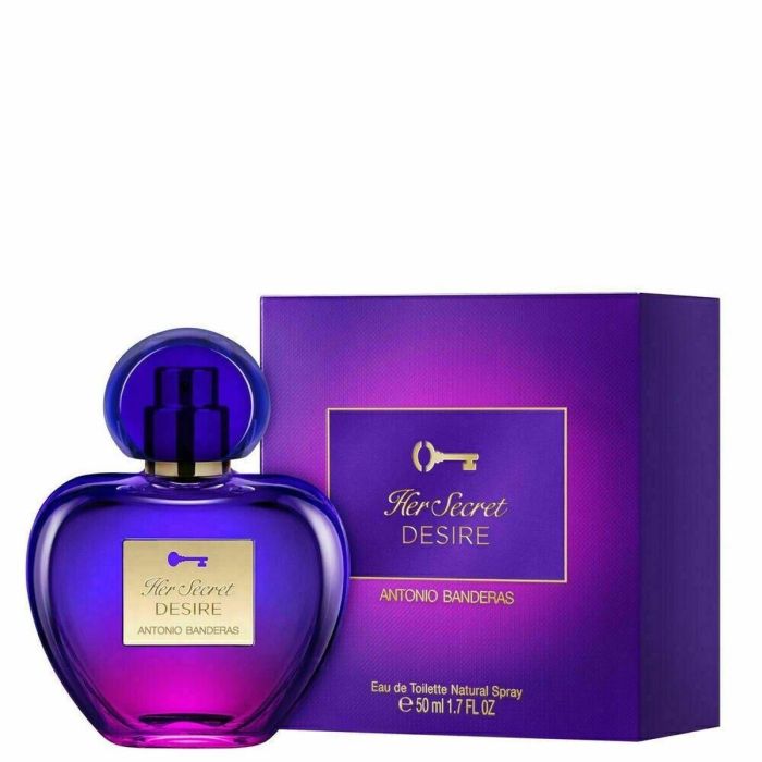 Antonio Banderas Her Secret Desire Edt 50 mL Eau de Toilette para Mujer
